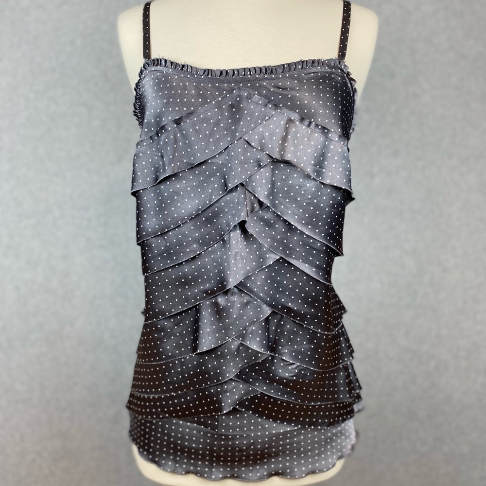 Mixit Women’s Grey Ruffled Camisole Sz XL